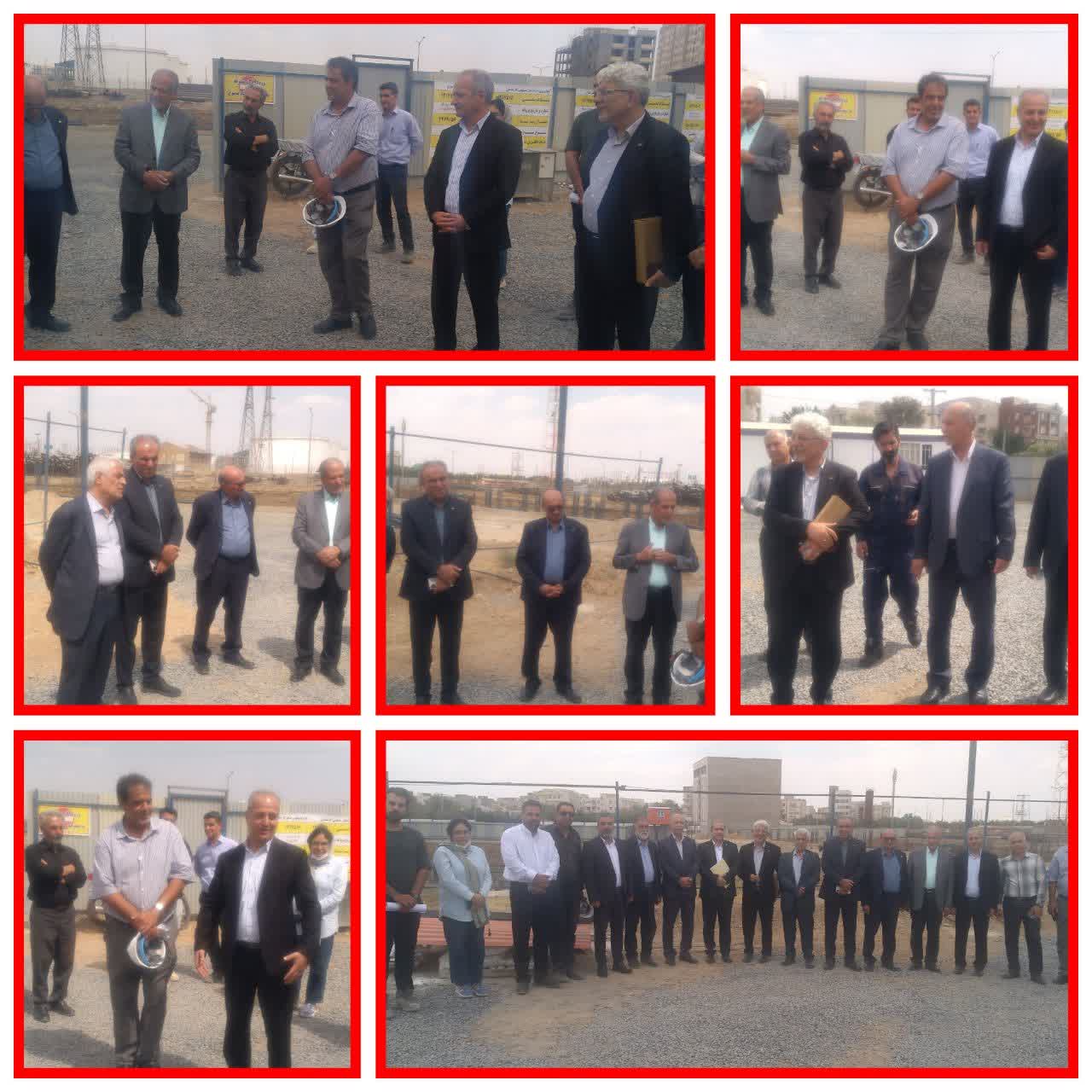 بازدید روسای کانون های وکلای  استان مرکزی، کارشناسان رسمی دادگستری البرز و چهارمحال و بختیاری از پروژه عظیم بلوکهای مسکونی در حال احداث کانون کارشناسان رسمی استان مرکزی